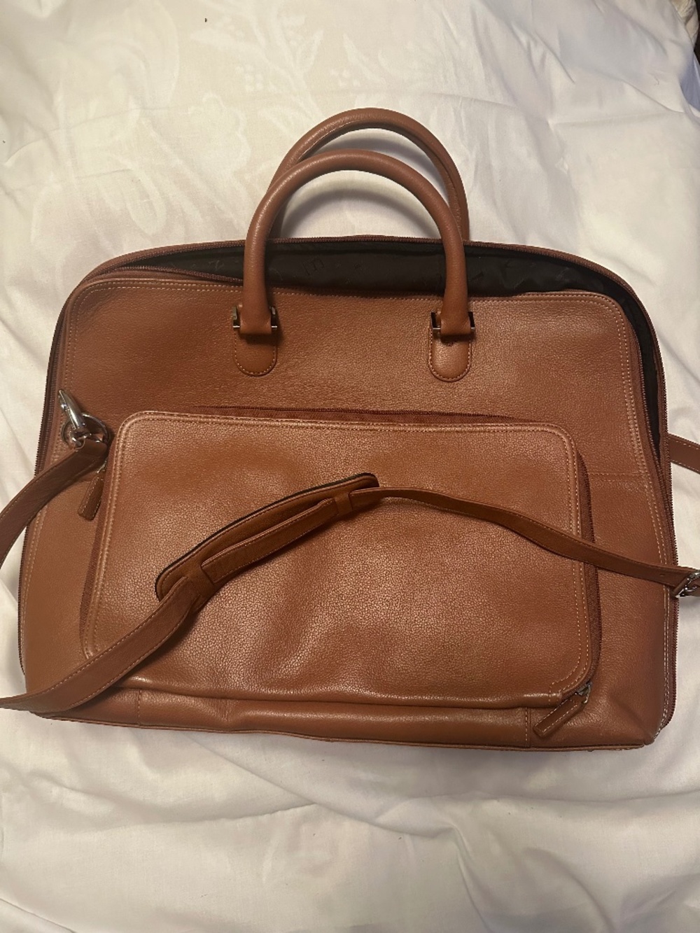 Levenger leather men's briefcase